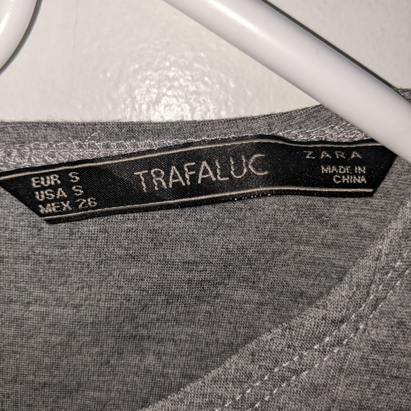 Zara Trafaluc Grey short sleeve Dress - Picture 5 of 6